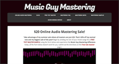 Desktop Screenshot of musicguymastering.com