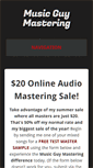Mobile Screenshot of musicguymastering.com