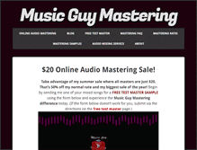 Tablet Screenshot of musicguymastering.com